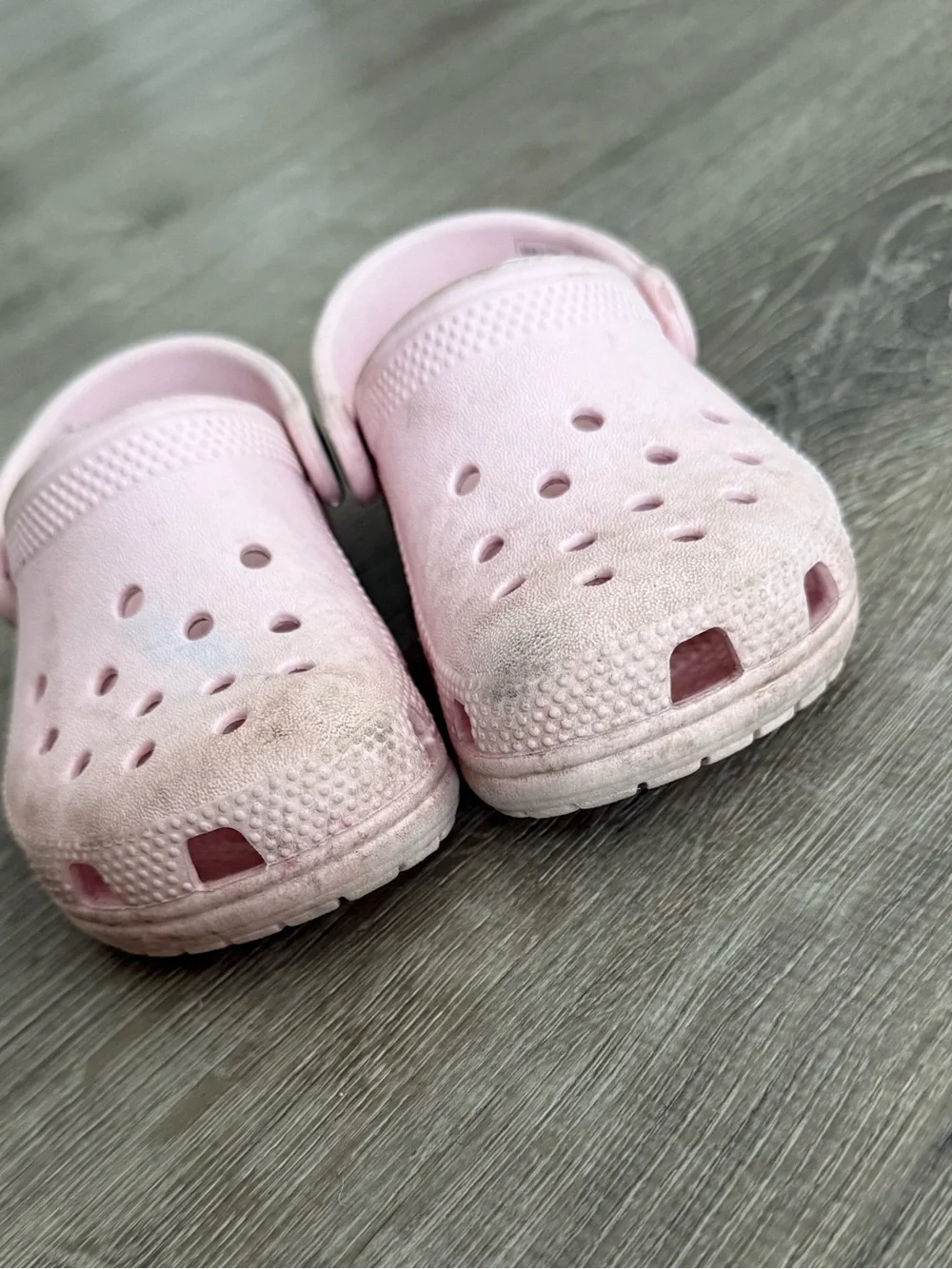Kids Pink Slip-On Croc Shoes